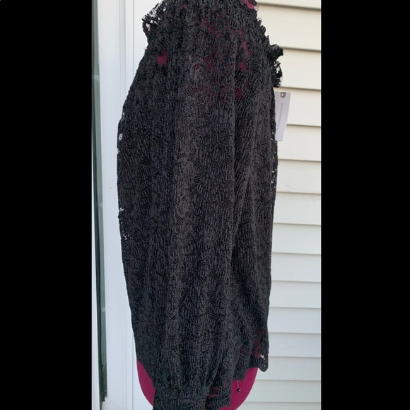 Anthropologie Eri+Ali Romana Black Lace Top‎ small - Picture 6 of 6